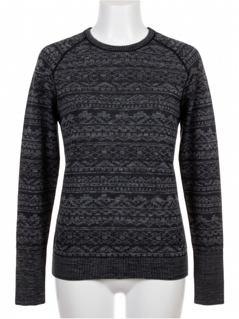 lululemon athletica Lululemon Rest less Pullover Heathered Black shirt sz 8